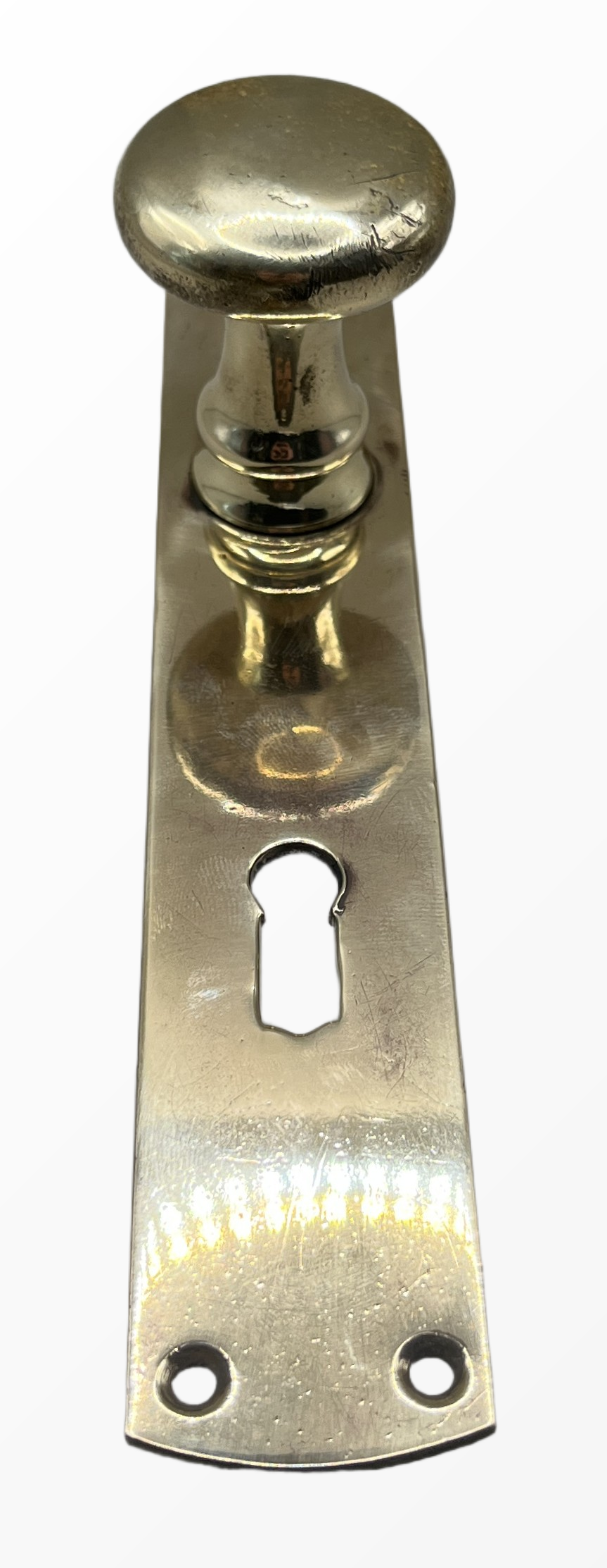 Türknauf/Langschild 20er Jahre aus Messing