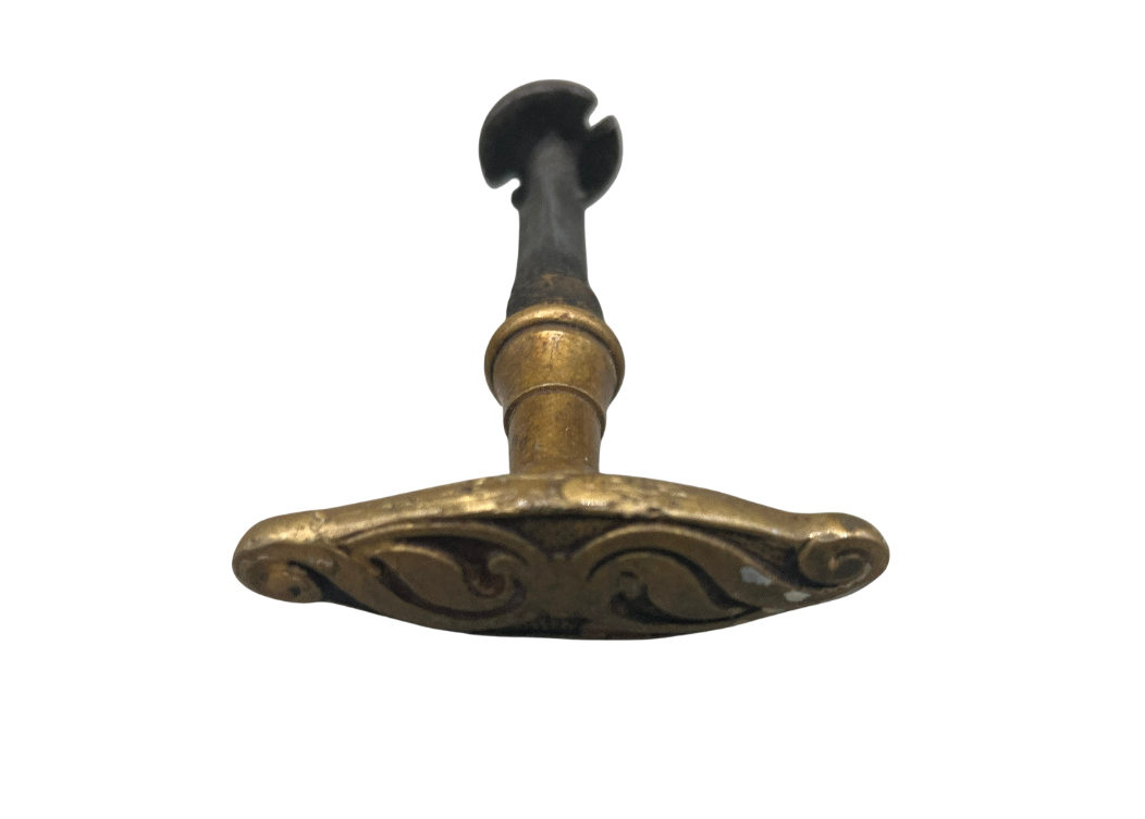 Türgarnitur Jugendstil aus Messing  mit Nachtriegel