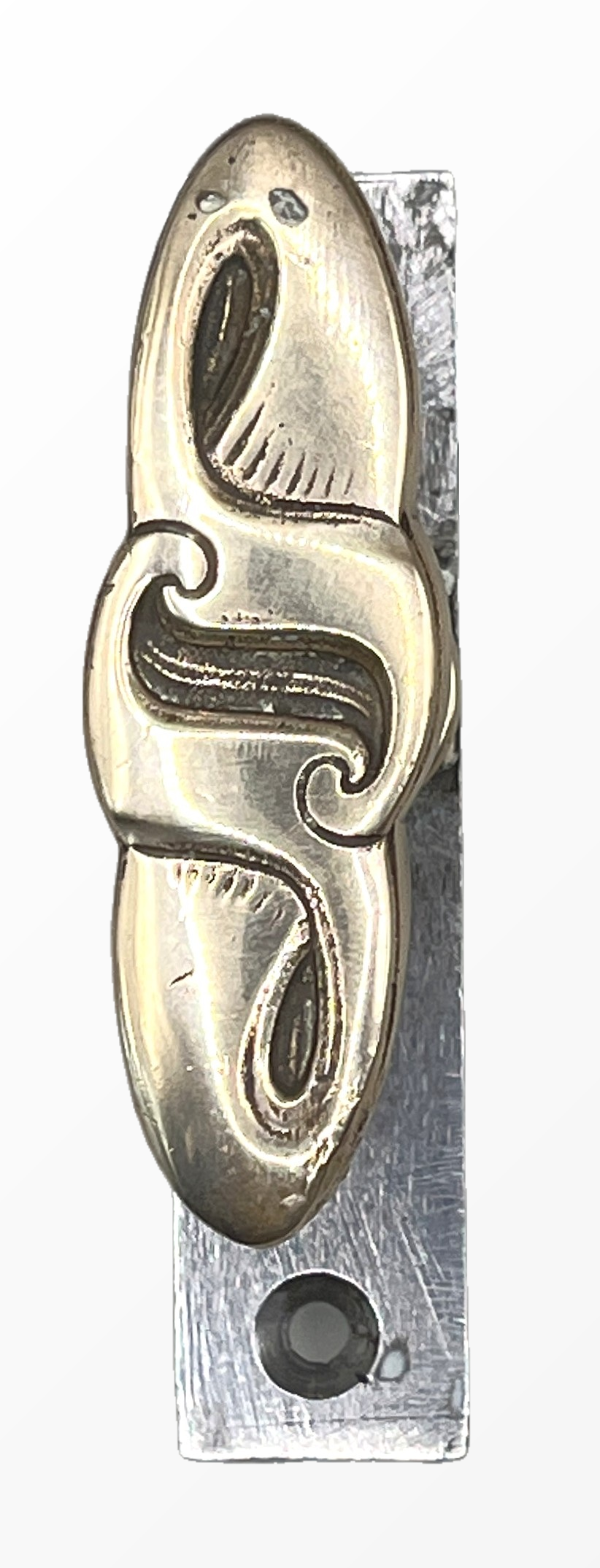 Fensteroliven/Einreiber Jugendstil aus Messing