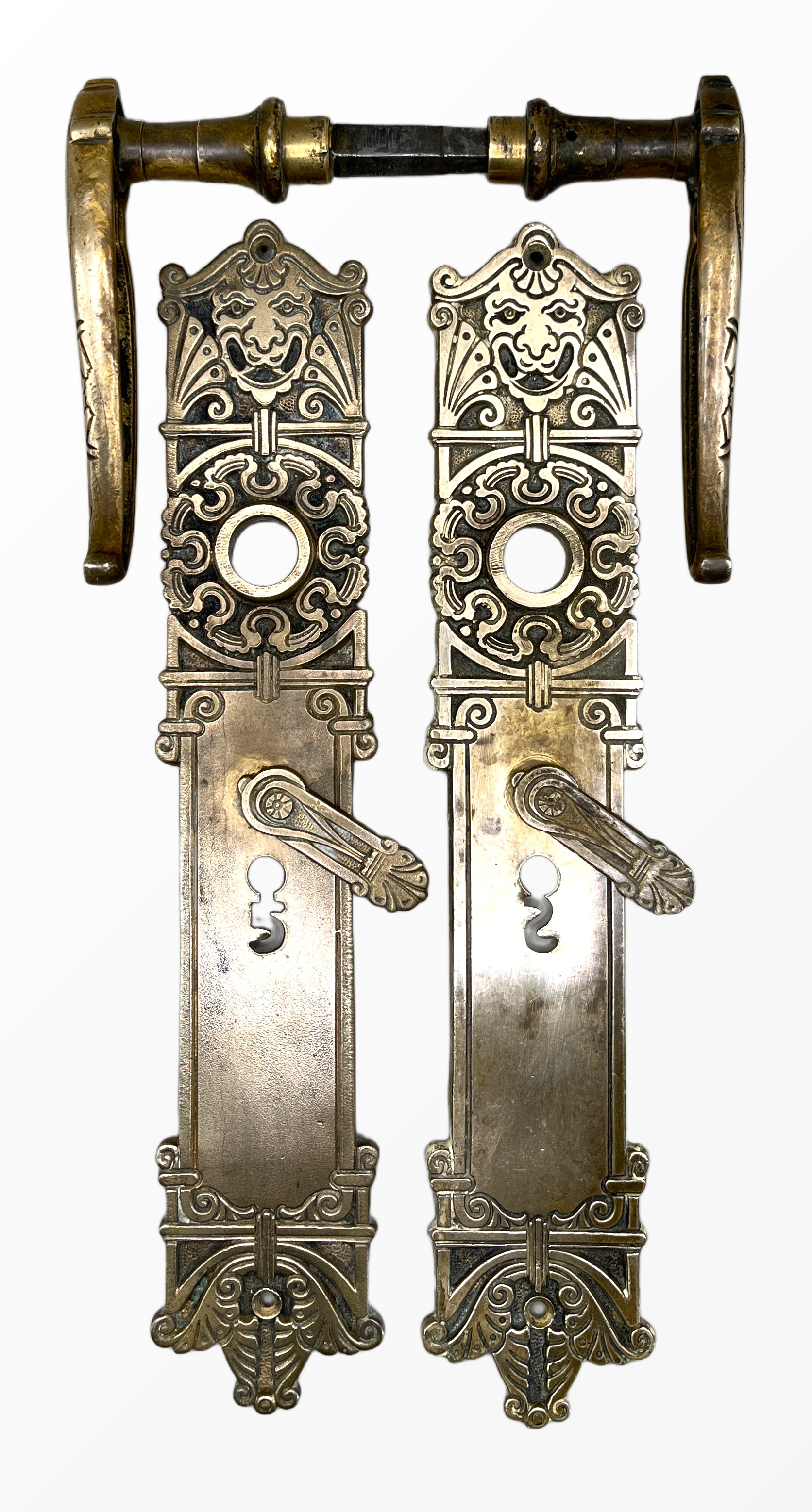 Türgarnitur Jugendstil aus Messing