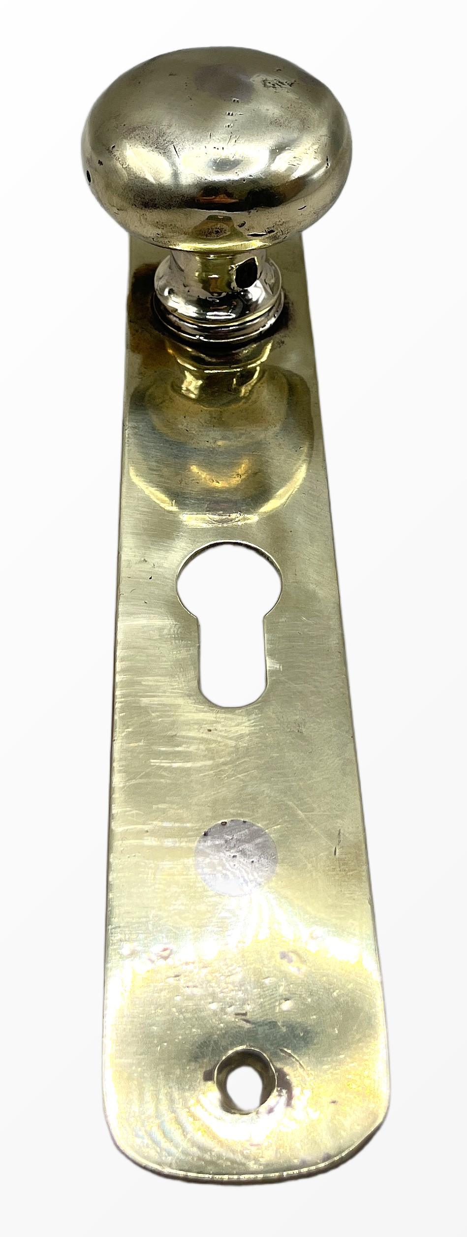 Türknauf/Langschild Gründerzeit aus Messing