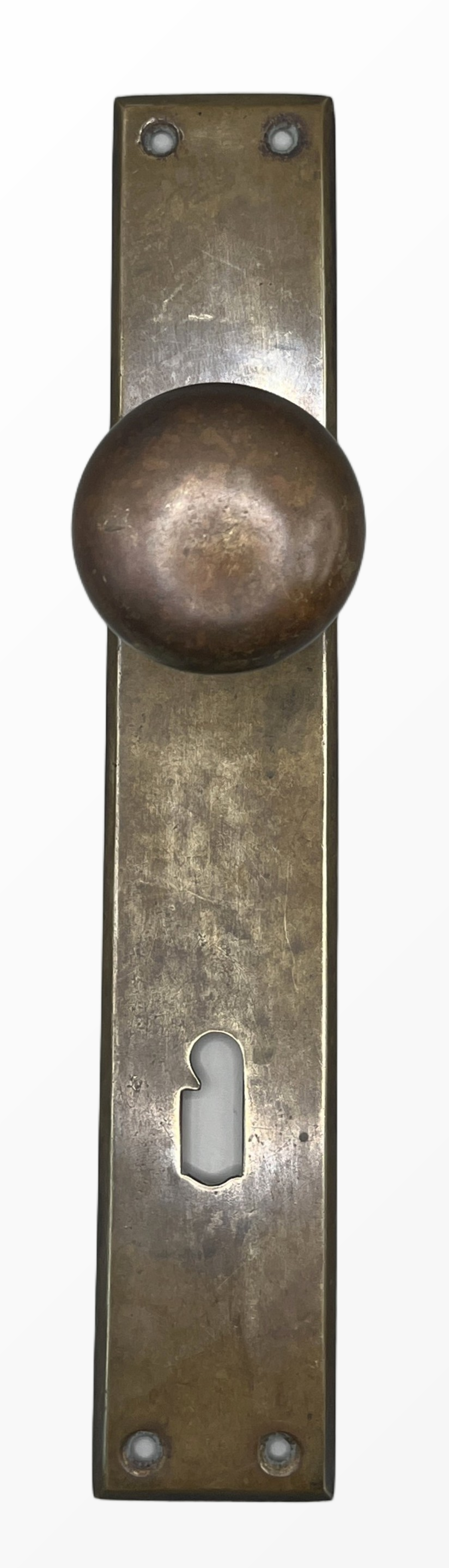 Türknauf/Langschild Biedermeier aus Messing