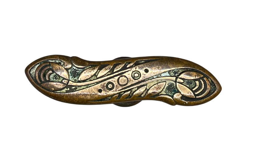 Fensteroliven Jugendstil aus Messing