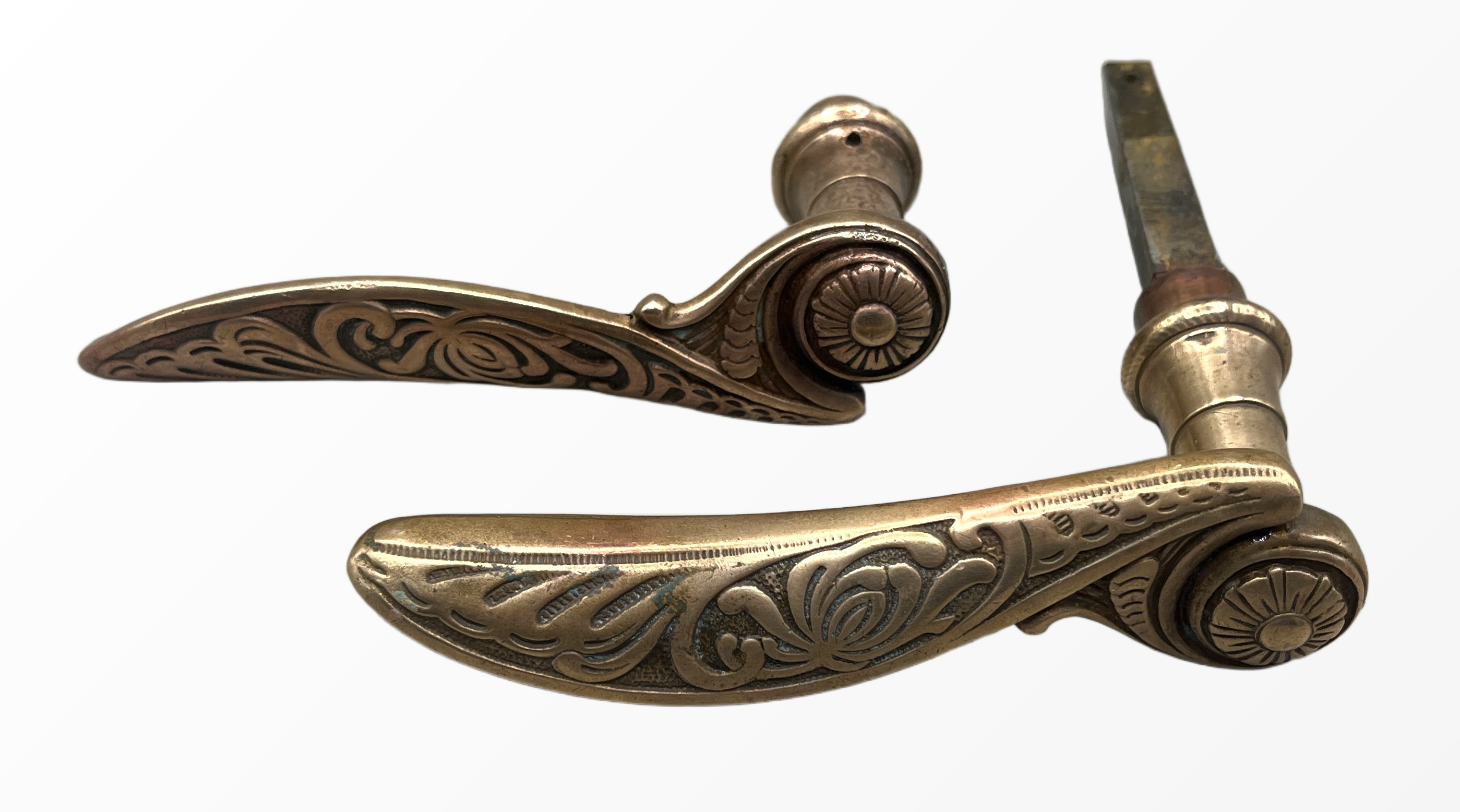 Türgarnitur Jugendstil aus Messing
