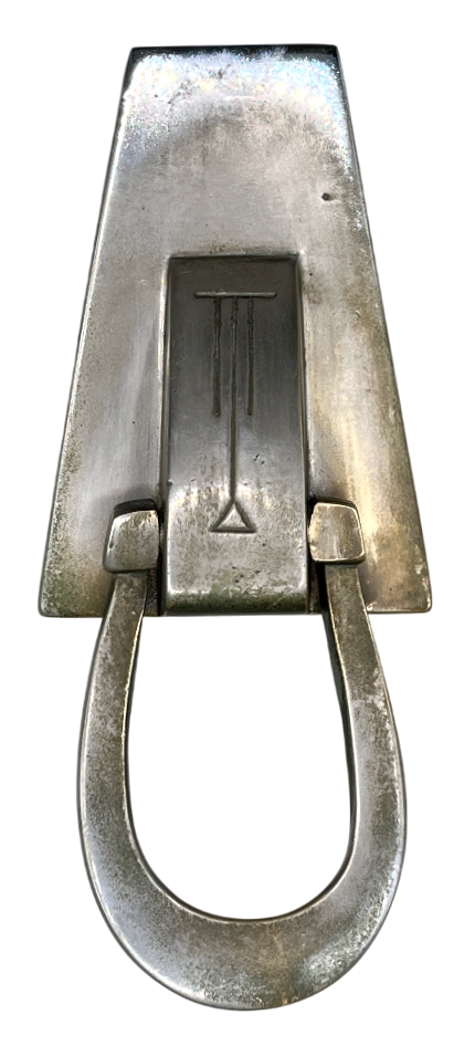 Türklingel Art Deco aus Messing vernickelt