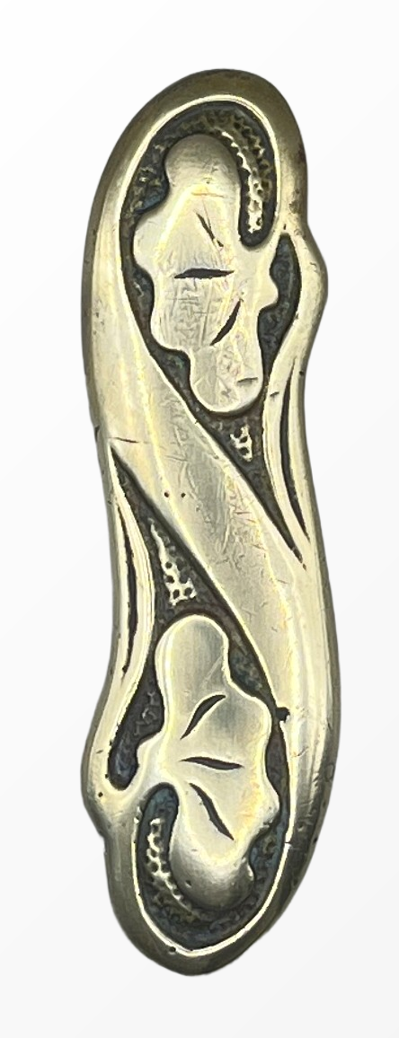 Fensteroliven Jugendstil aus Messing