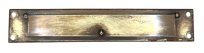 Briefklappe 20er Jahre aus Messing