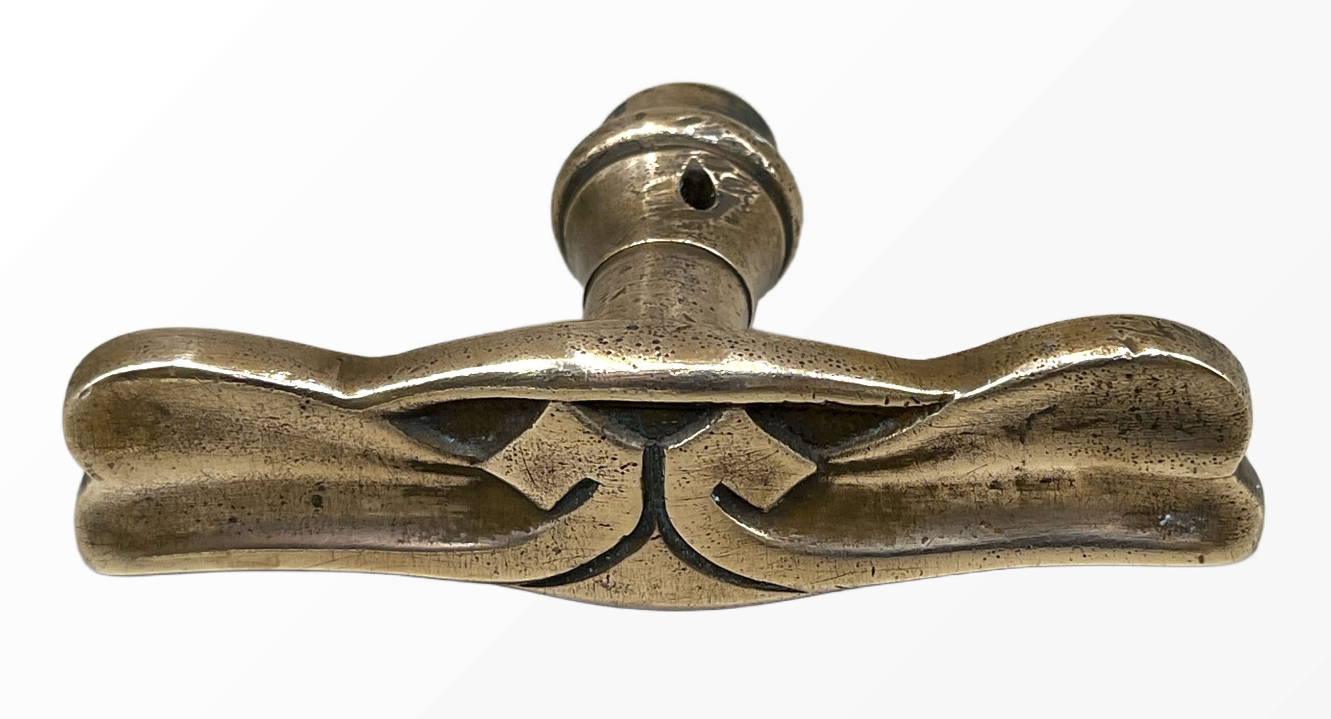 Fensteroliven Jugendstil aus Messing