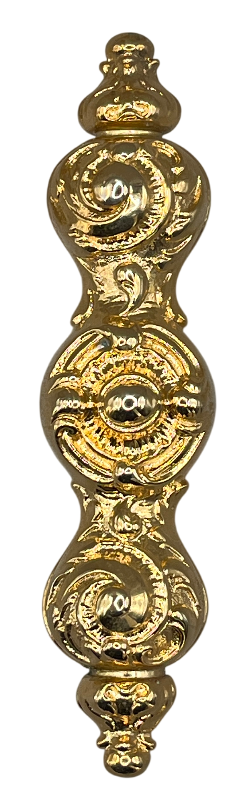 Fensteroliven Historismus aus Messing Neuguss