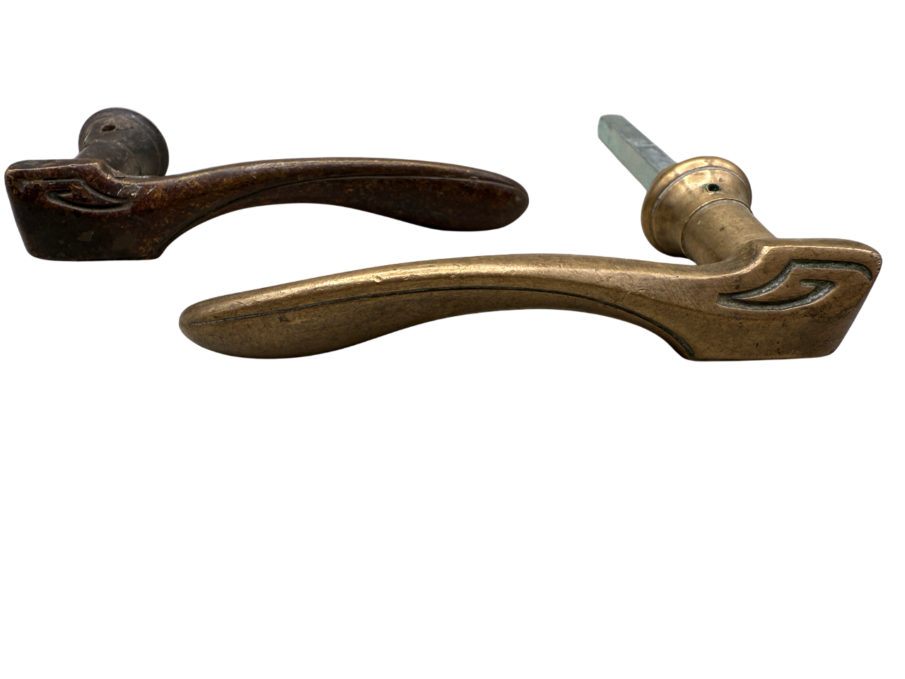 Türklinken Jugendstil aus Messing