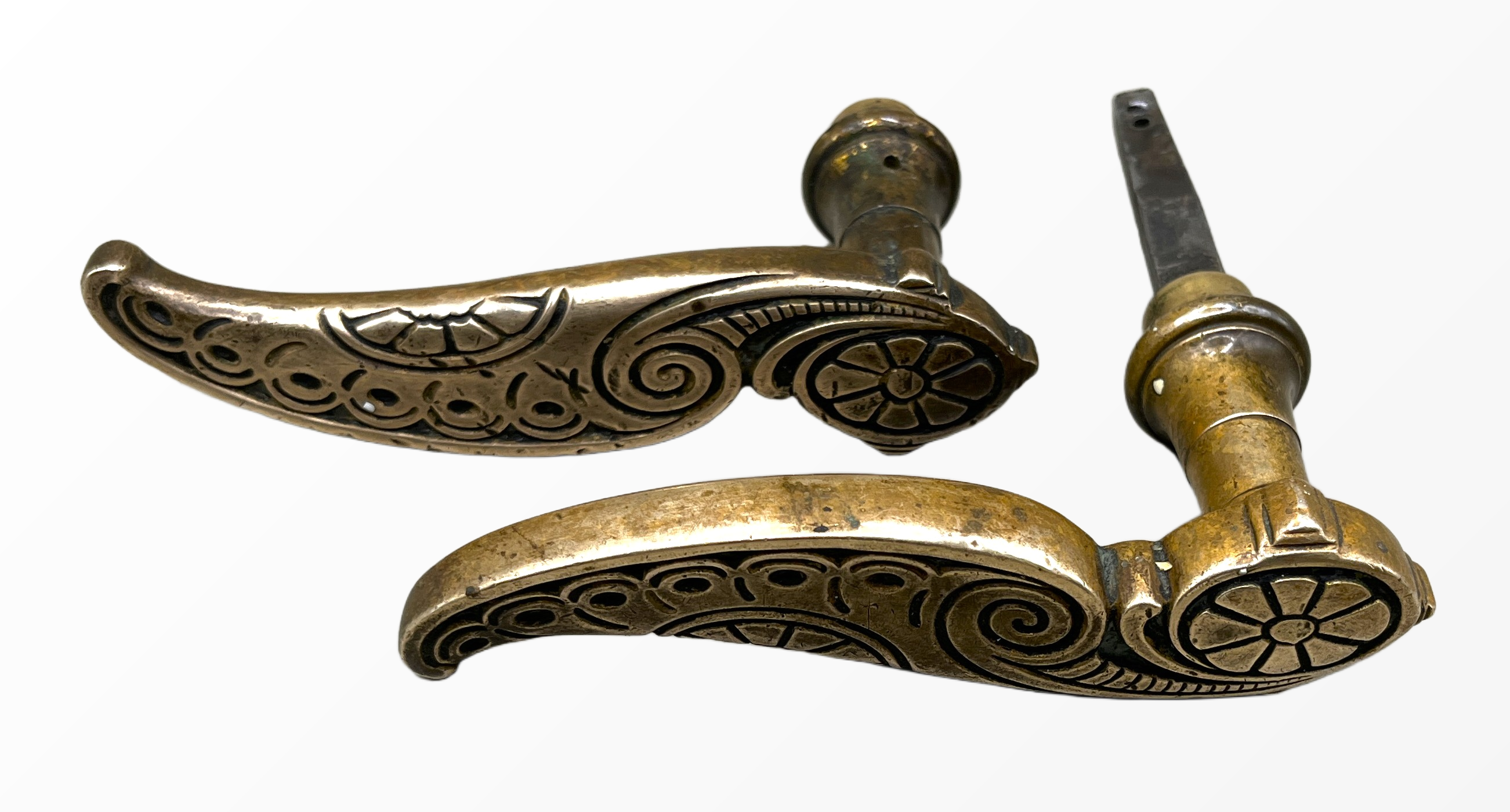 Türgarnitur Jugendstil aus Messing