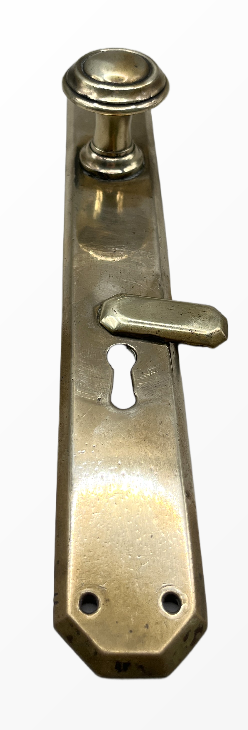 Türknauf/Langschild Gründerzeit aus Messing