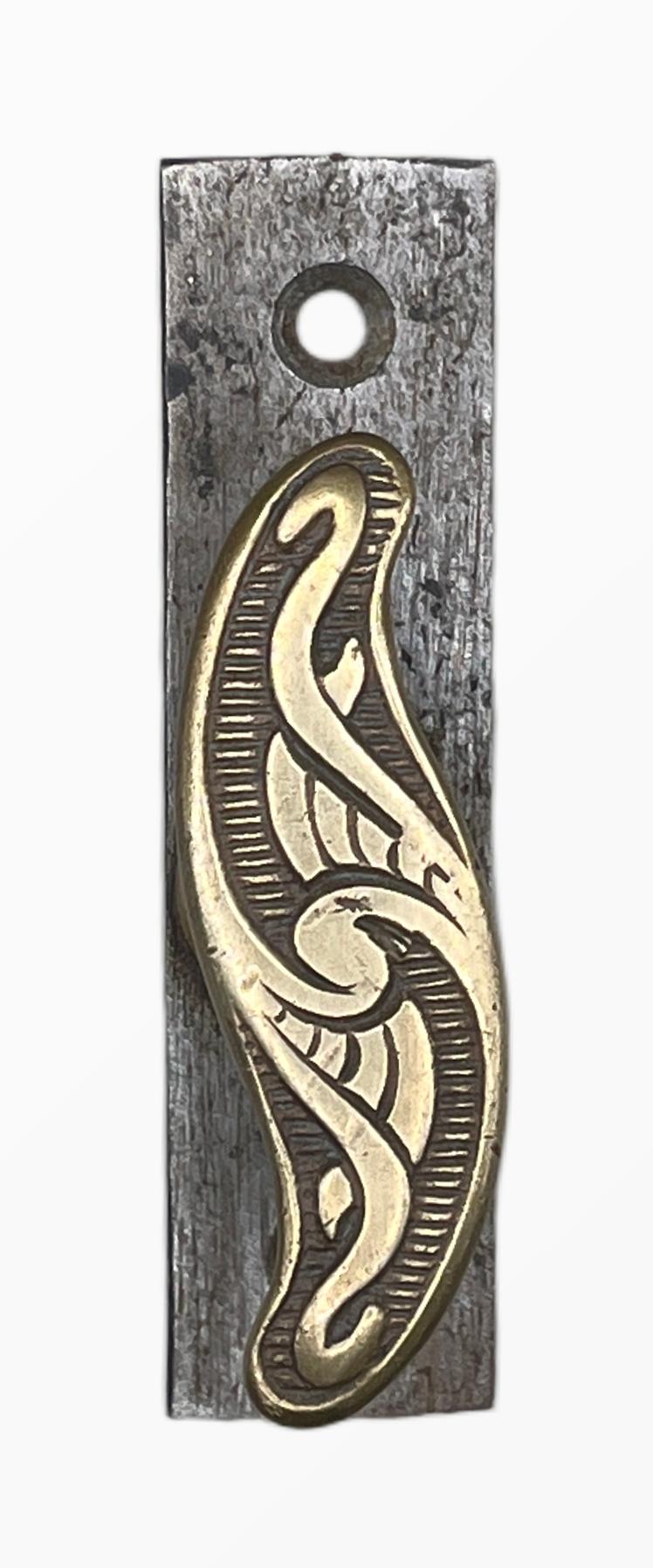 Fensteroliven/Einreiber Jugendstil aus Messing