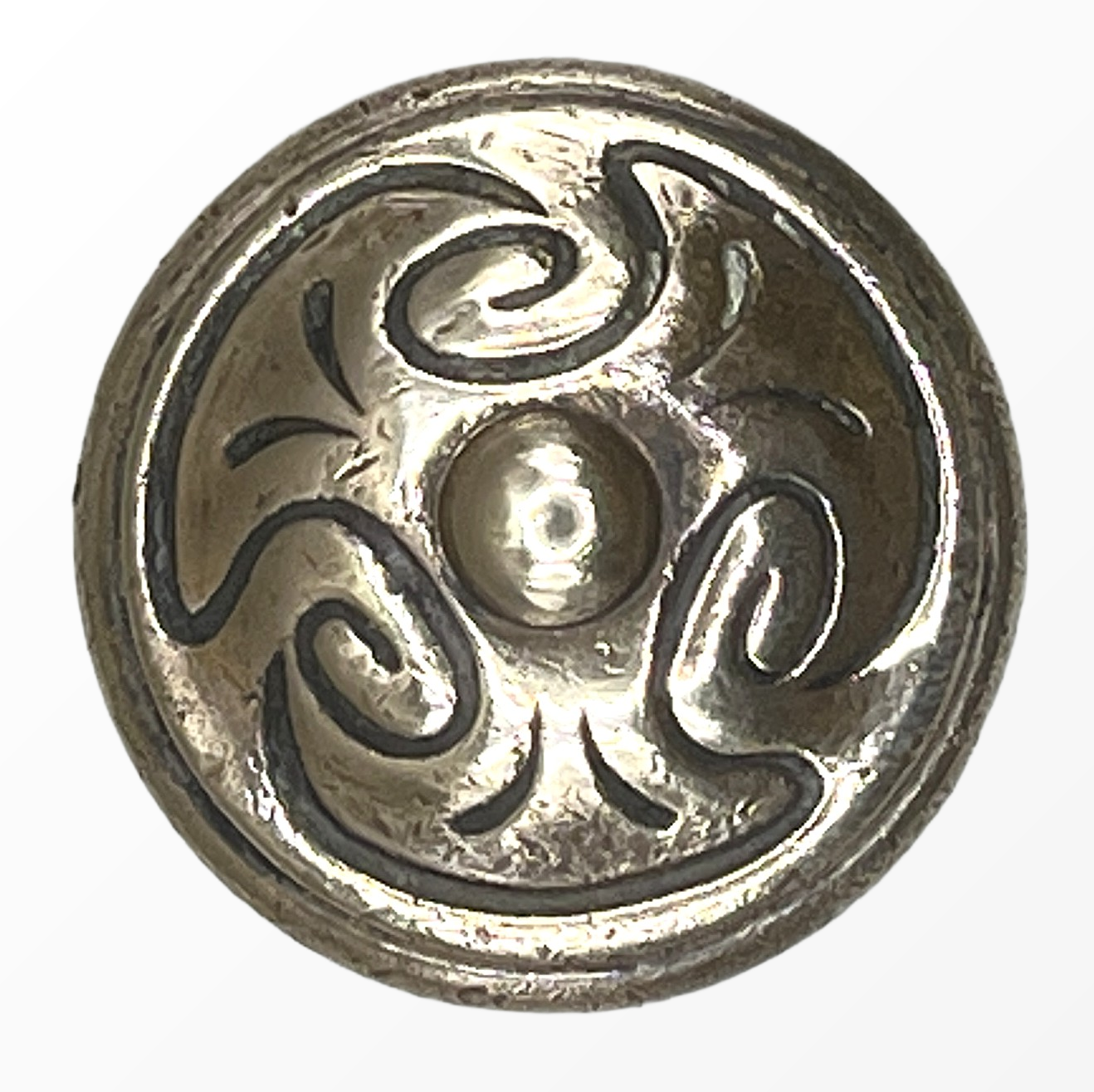 Türknauf/Möbelknauf Jugendstil aus Messing