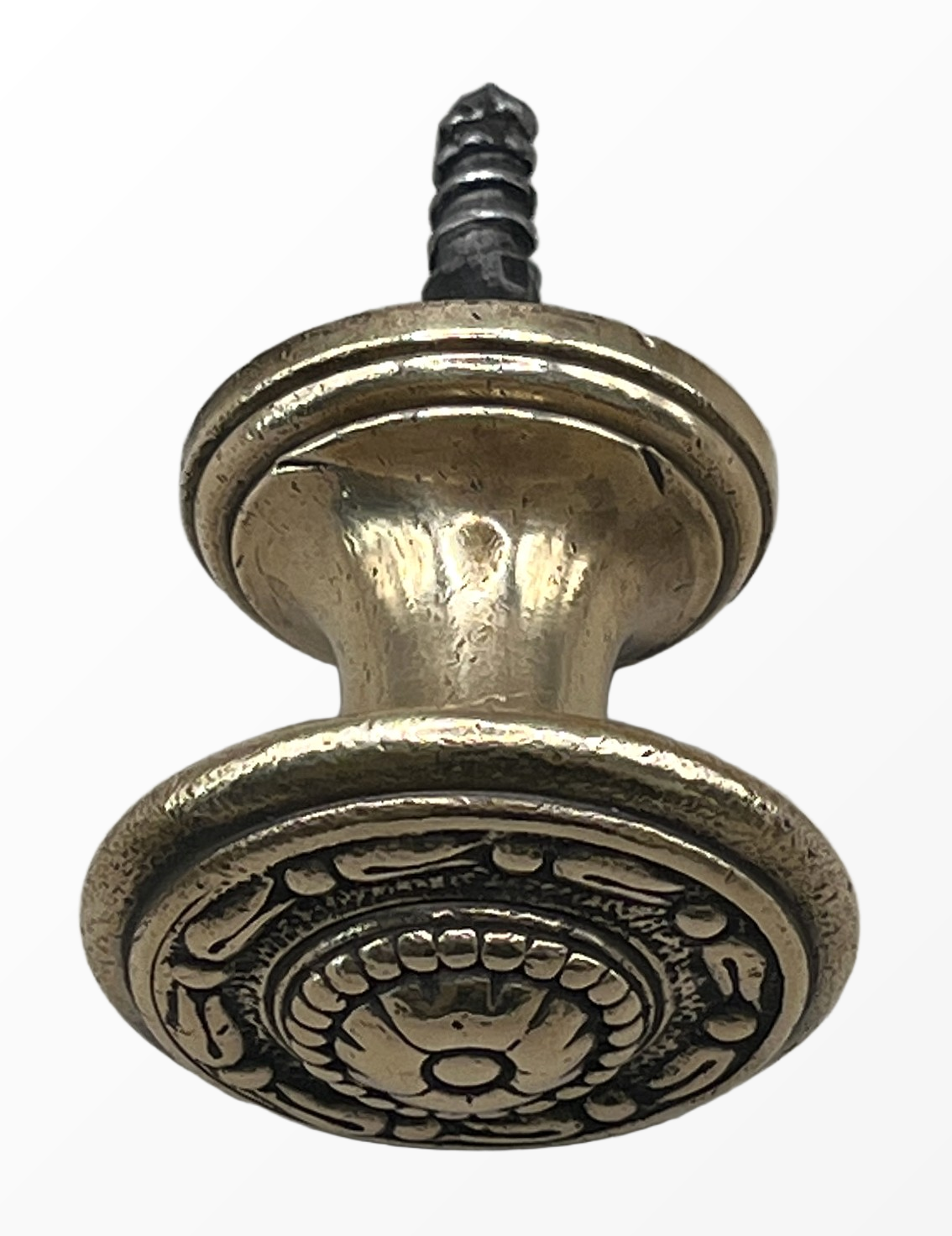 Möbelknauf Jugendstil aus Messing