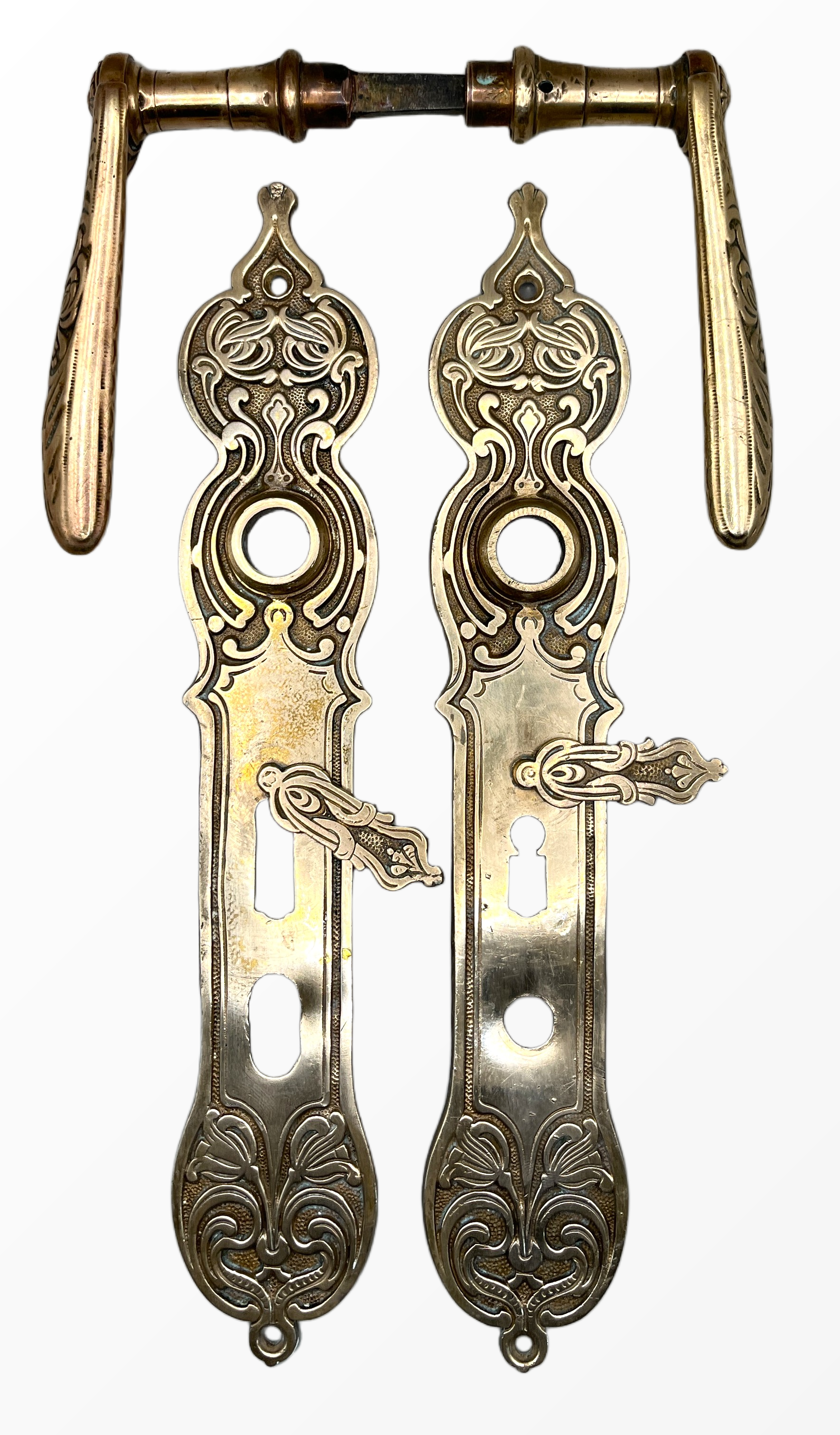 Türgarnitur Jugendstil aus Messing