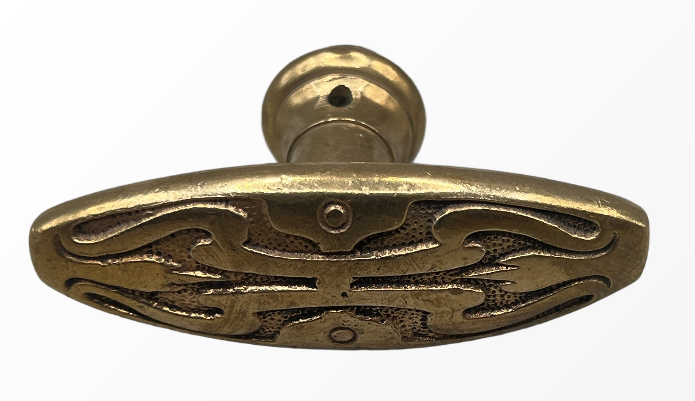 Fensteroliven Jugendstil aus Messing