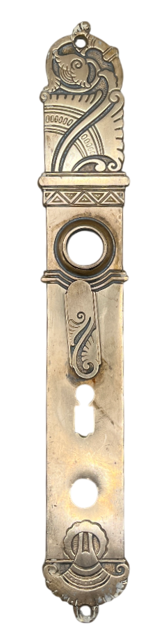 Türschilder Jugendstil aus Messing