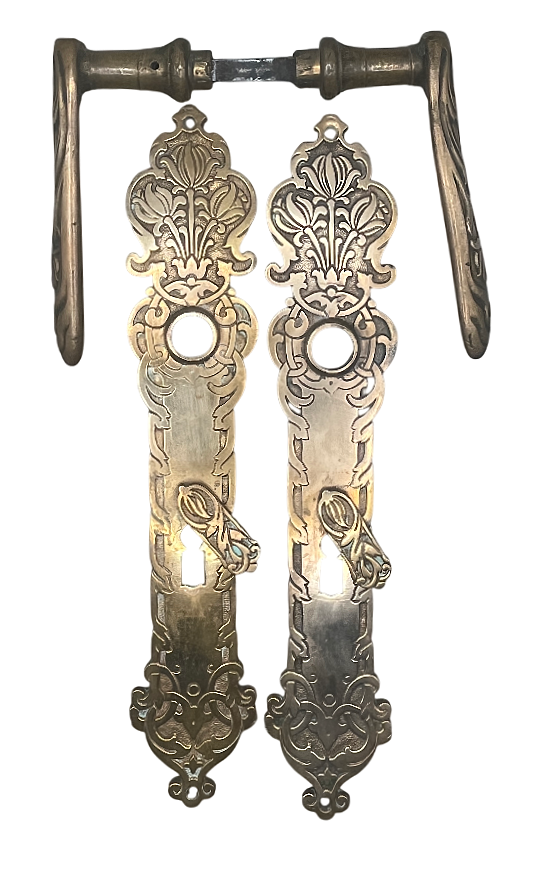 Türgarnitur Jugendstil aus Messing