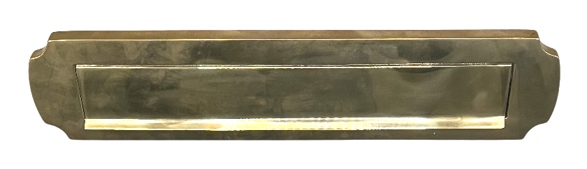 Briefklappe 20er Jahre aus Messing Neuguss