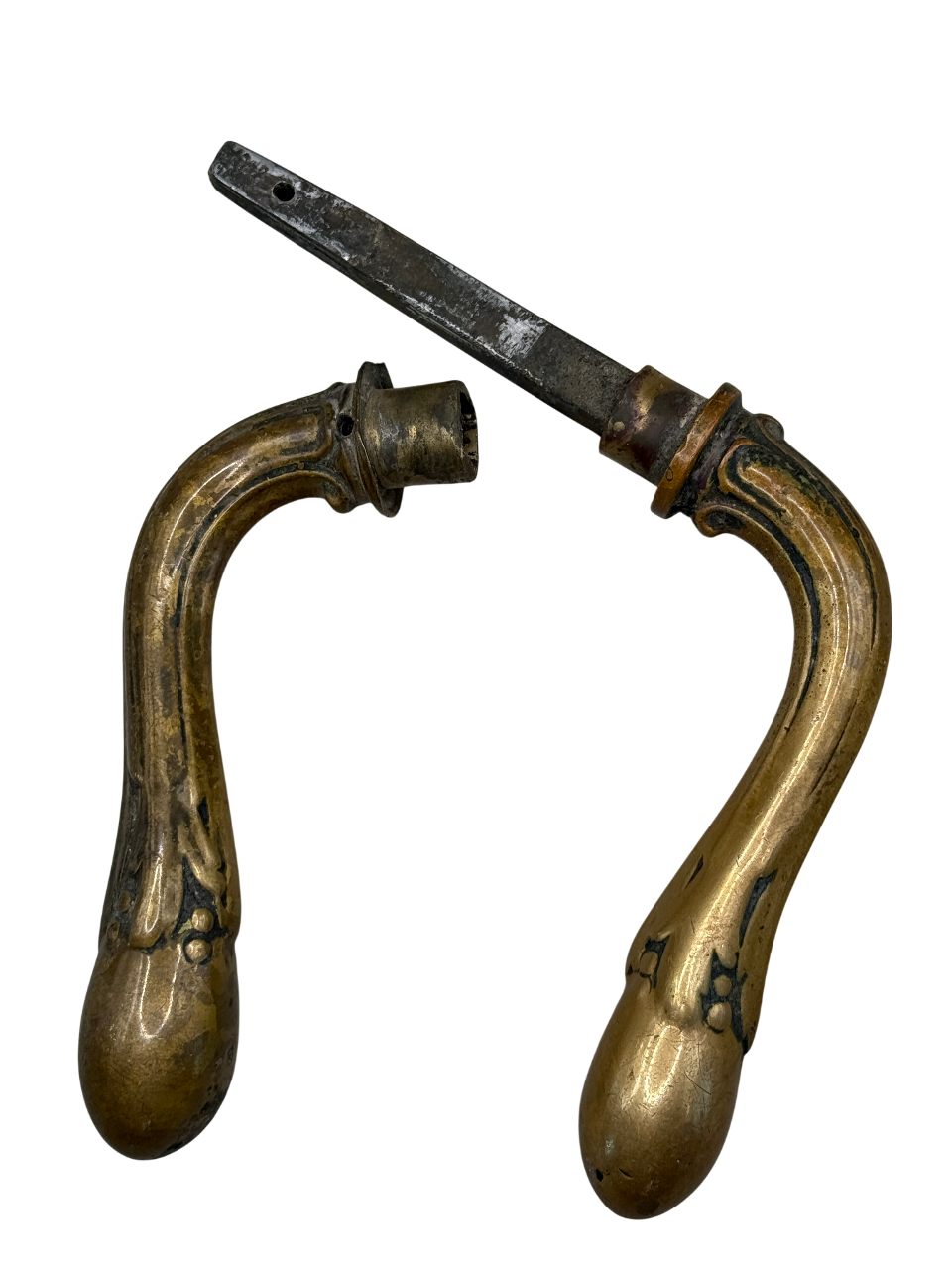 Türklinken Jugendstil aus Messing