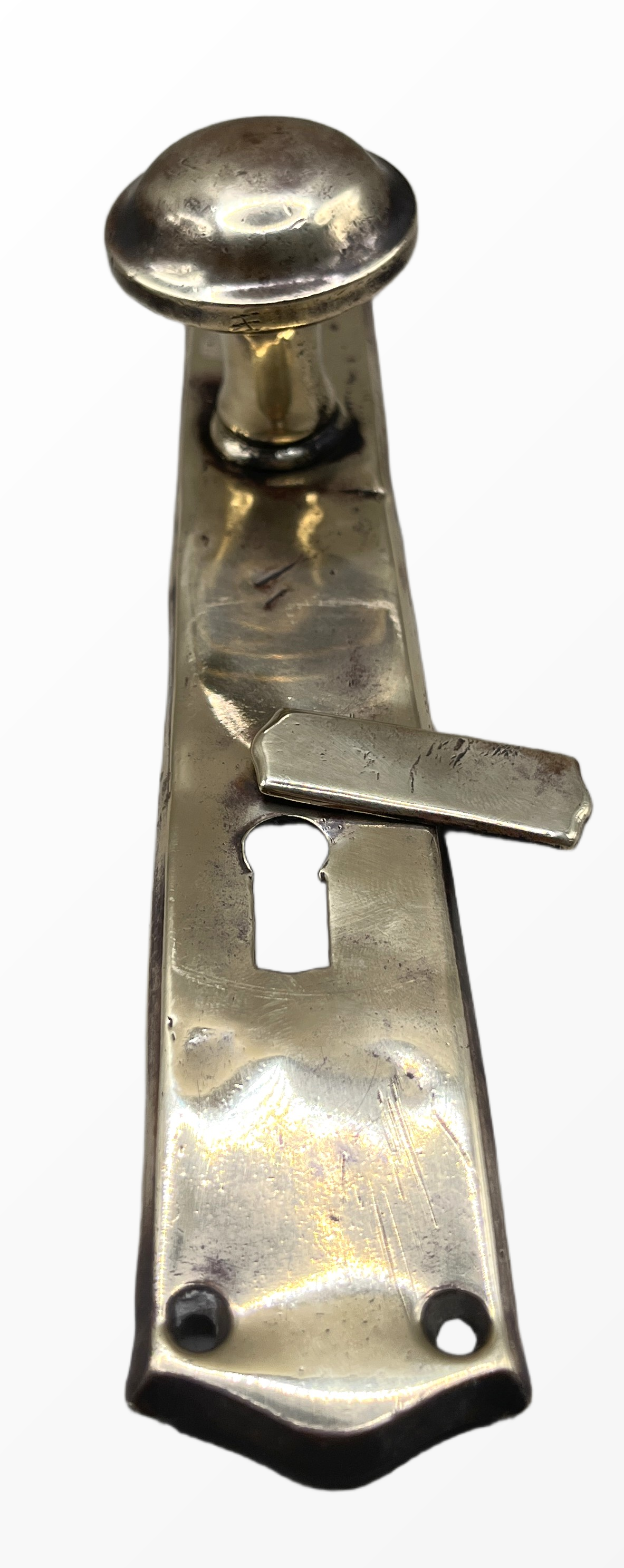 Türknauf/Langschild Gründerzeit aus Messing