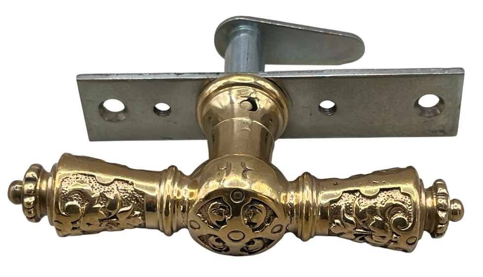Fensteroliven / Einreiber Gründerzeit aus Messing