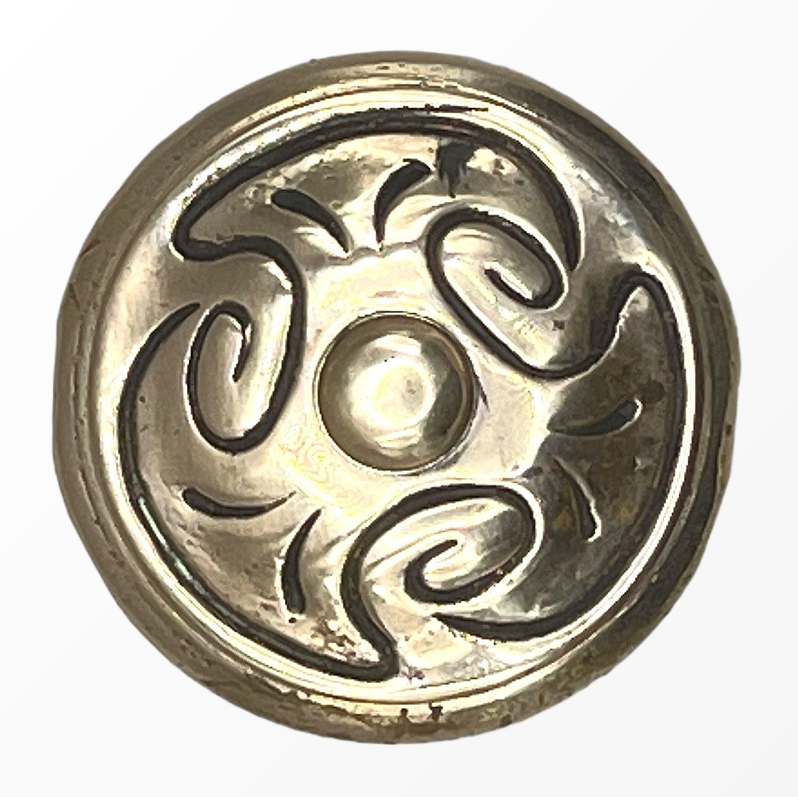 Türknauf/Möbelknauf Jugendstil aus Messing