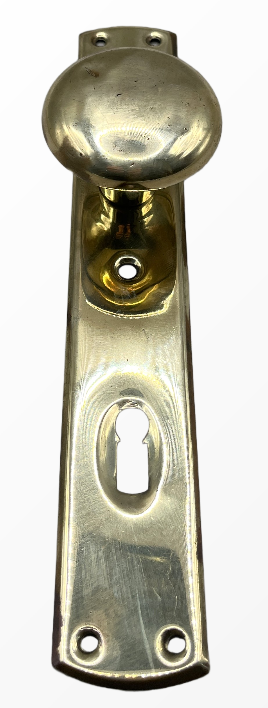 Türknauf/Langschild Gründerzeit aus Messing