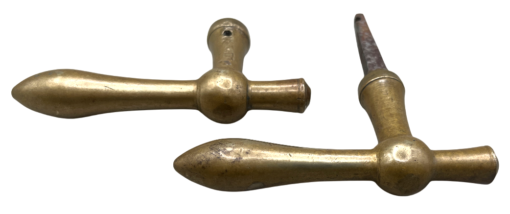Türgarnitur Biedermeier aus Messing