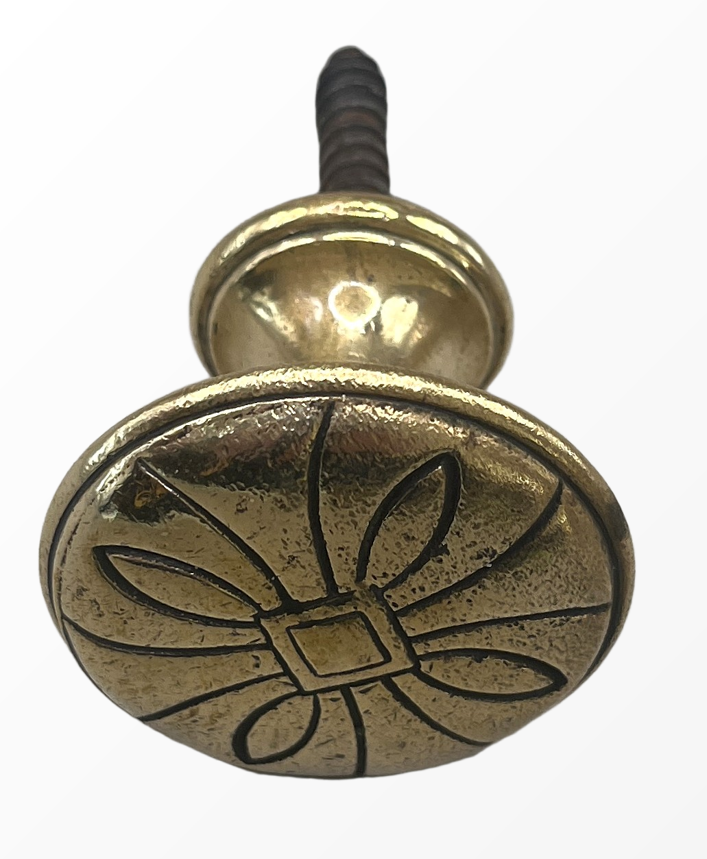 Türknauf/Möbelknauf Jugendstil aus Messing