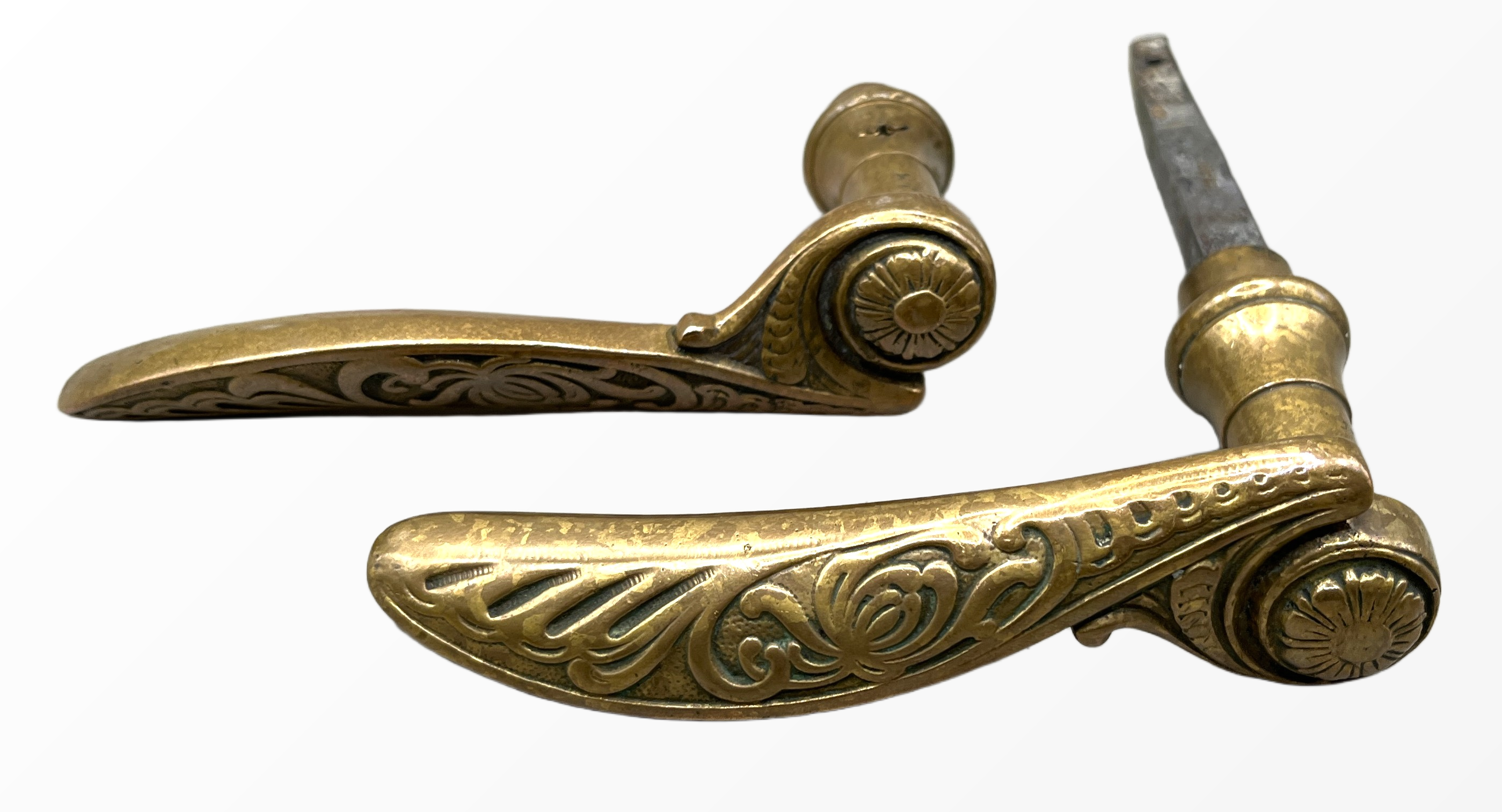 Türgarnitur Jugendstil aus Messing