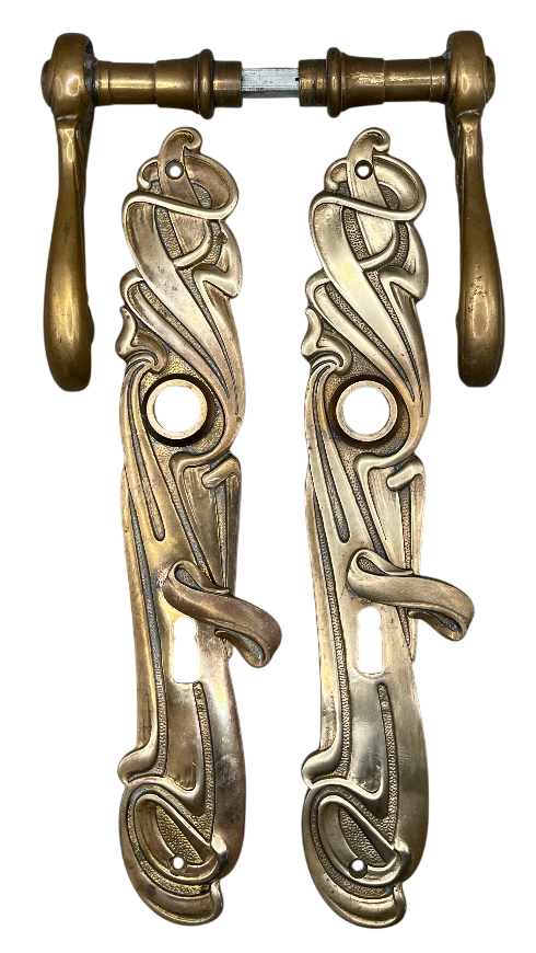 Türgarnitur Jugendstil aus Messing