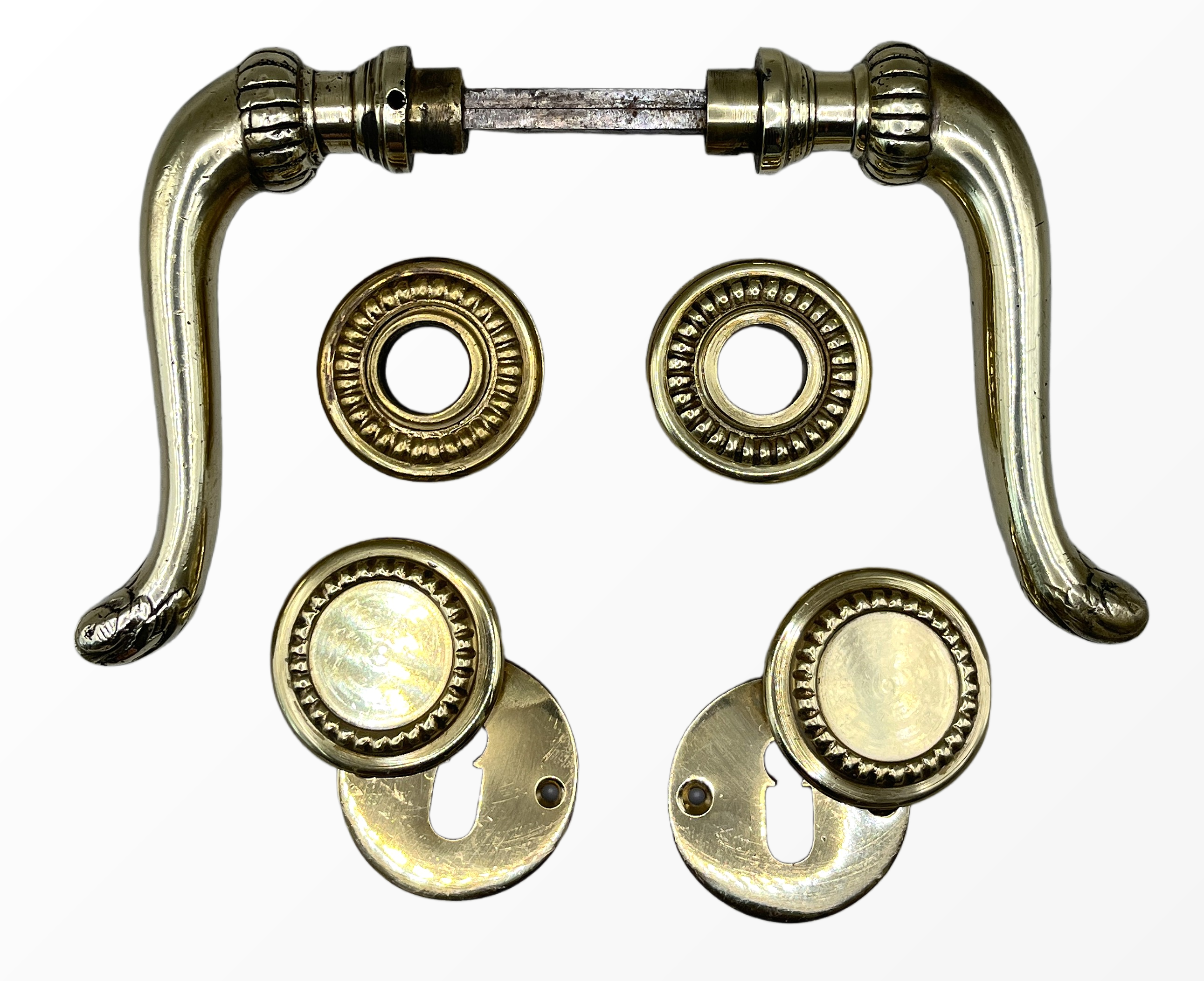 Türgarnitur Jugendstil aus Messing
