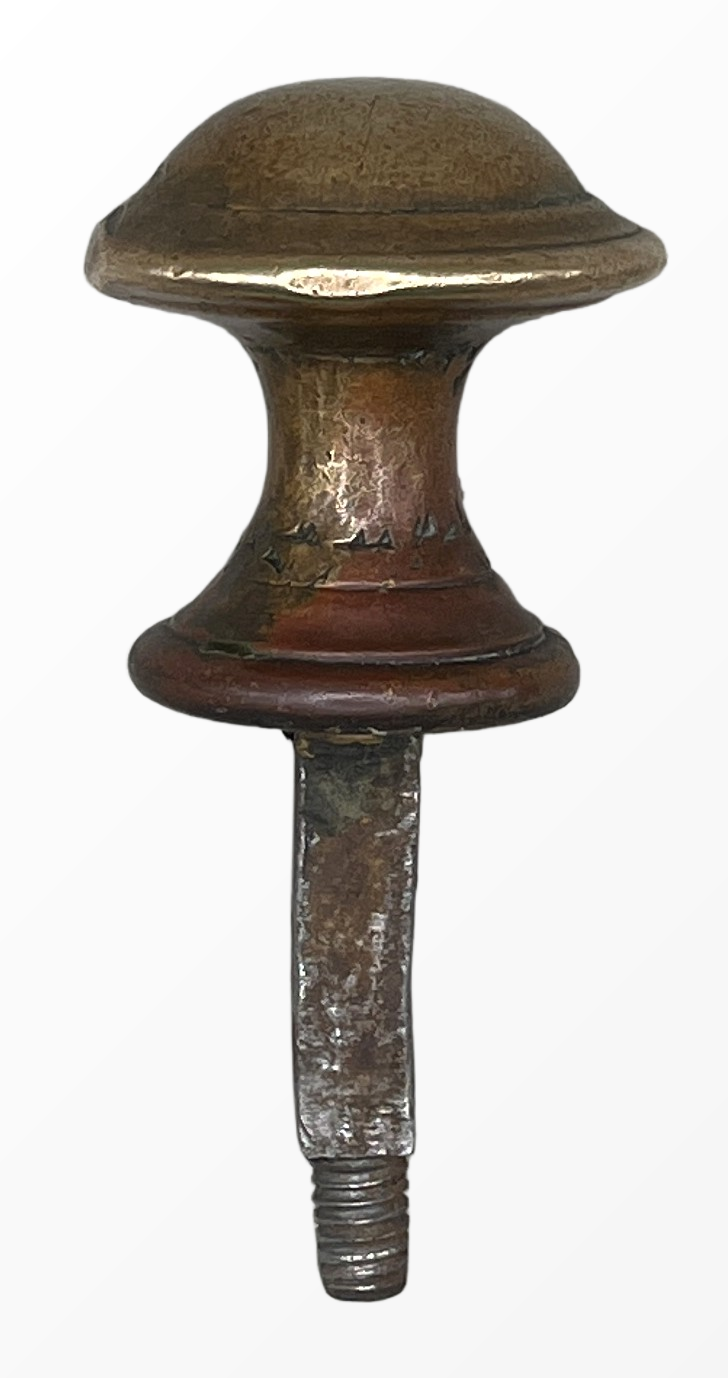 Türknauf/Möbelknauf Gründerzeit aus Messing