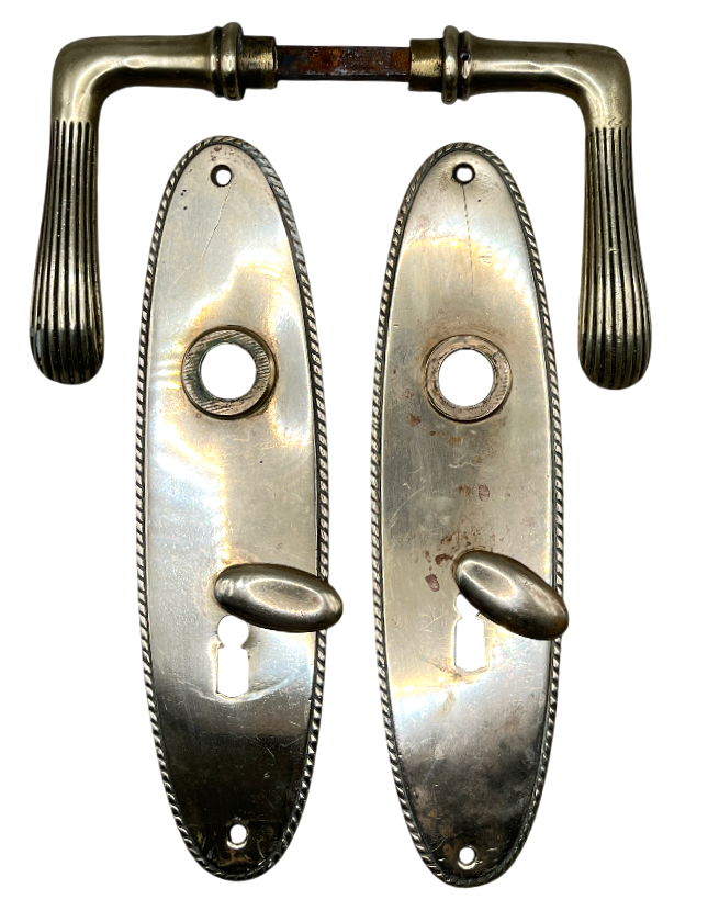 Türgarnitur Art Deco aus Messing