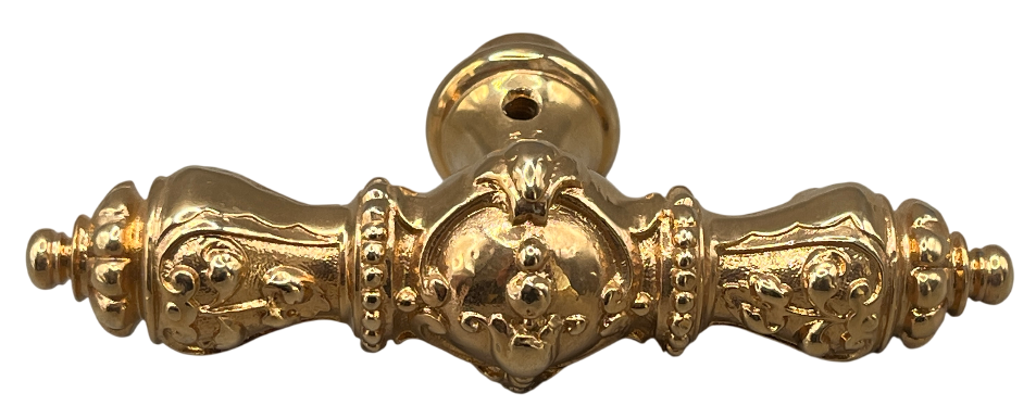 Fensteroliven Historismus aus Messing Neuguss