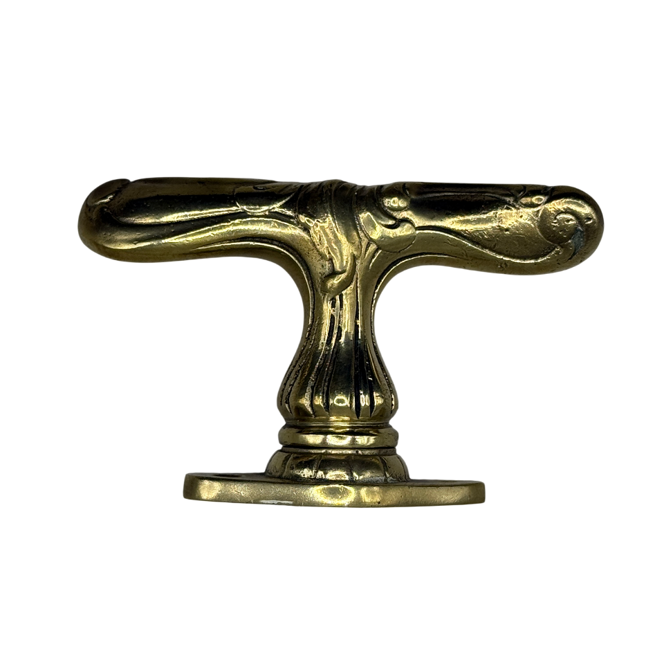 Fensteroliven Jugendstil aus Messing