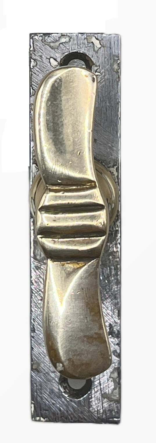 Fensteroliven/Einreiber Jugendstil aus Messing