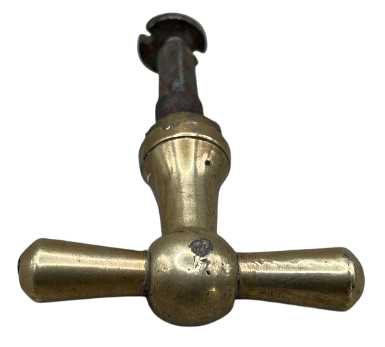 Türgarnitur Biedermeier aus Messing mit Nachtriegel