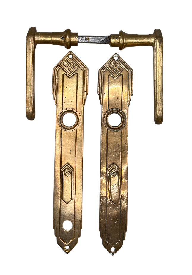 Türgarnitur Art Deco aus Messing