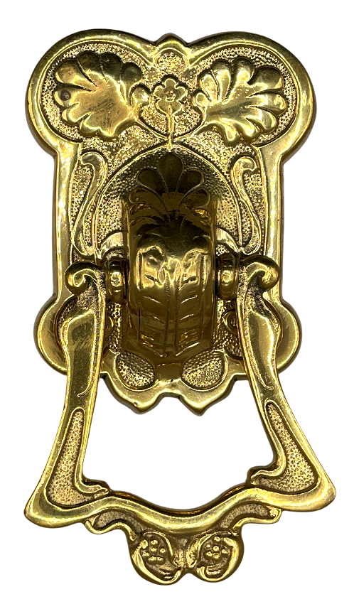Türklingel Jugendstil aus Messing Neuguss